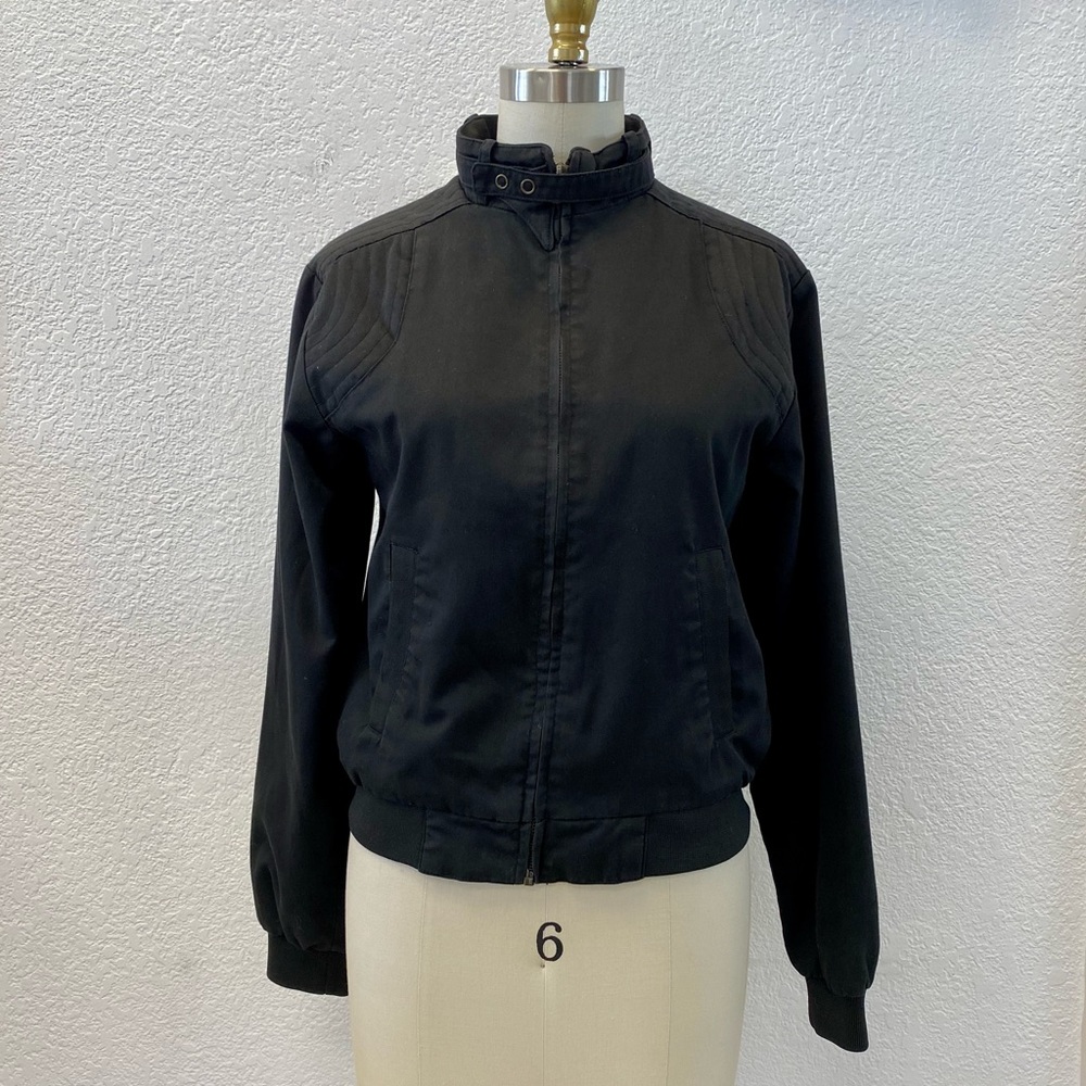 SF415 Black Bomber Jacket